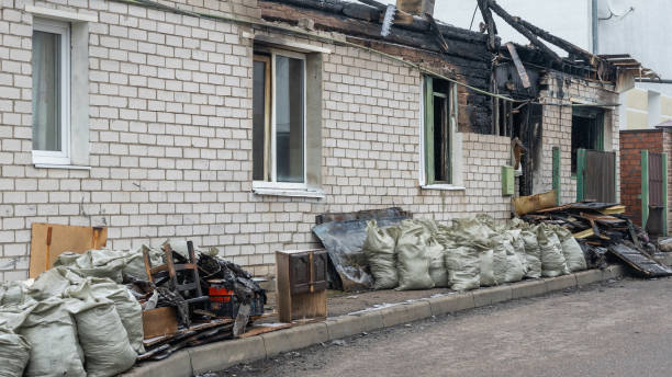Professional Soot Cleanup technician working in Clarksburg, MD